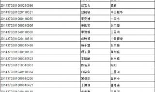 实验中学录取名单 实验中学录取名单