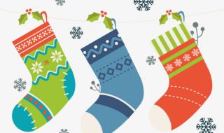 圣诞袜子简笔画