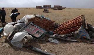 实拍内蒙古沙尘暴