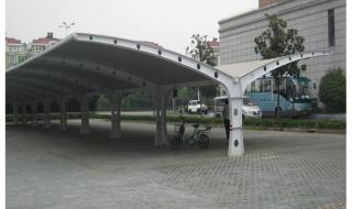 7字型膜结构车棚